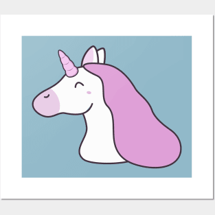 Kawaii Cute Magical Unicorn T-Shirt Posters and Art